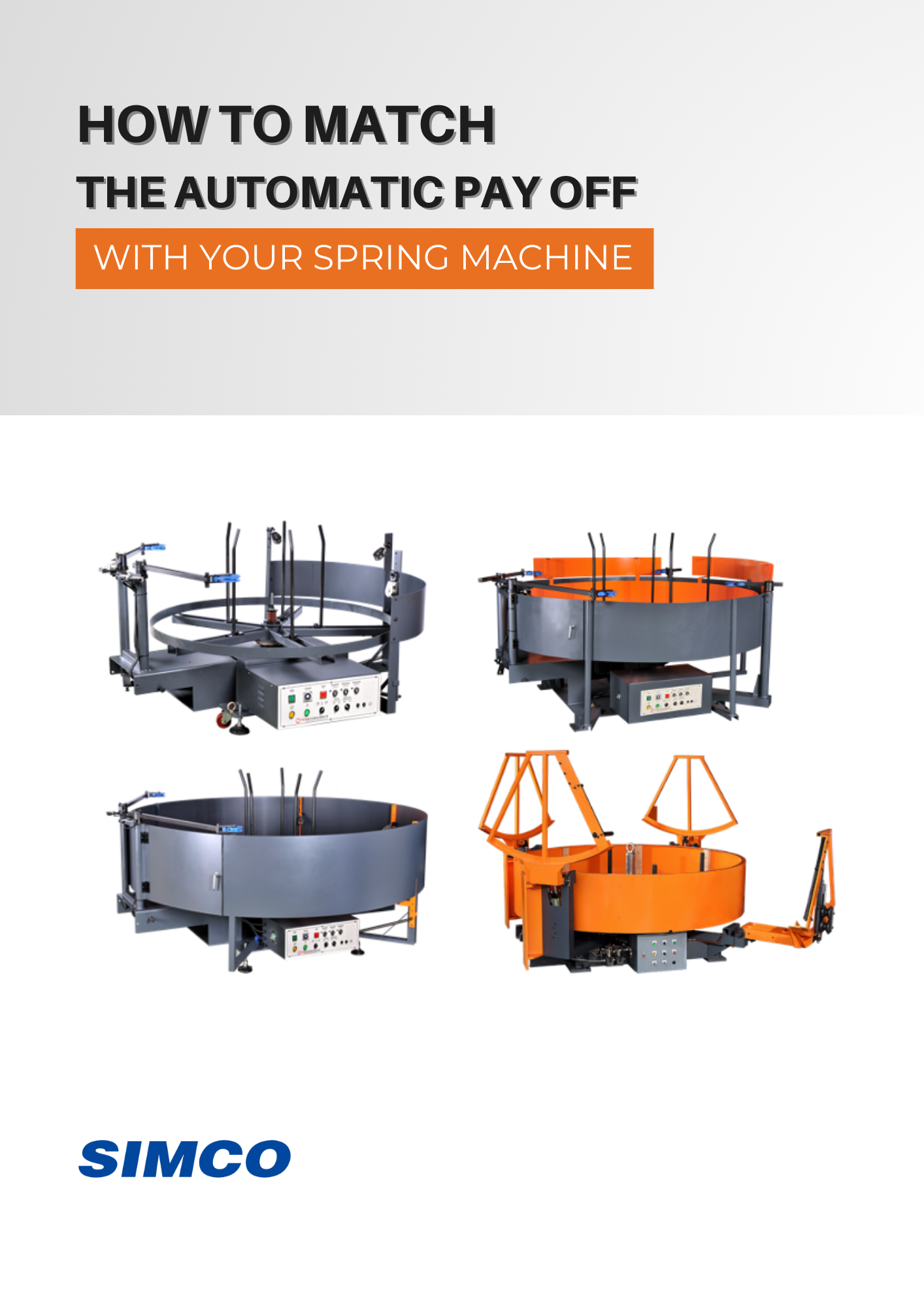 How to match the automatic pay off with a spring making machine